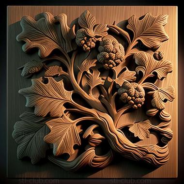 3D model oak (STL)